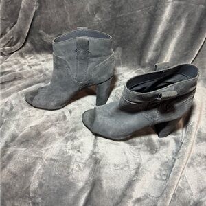 Vince Camuto Open Toe Storm Boots with Block Heel
Size 8 1/2